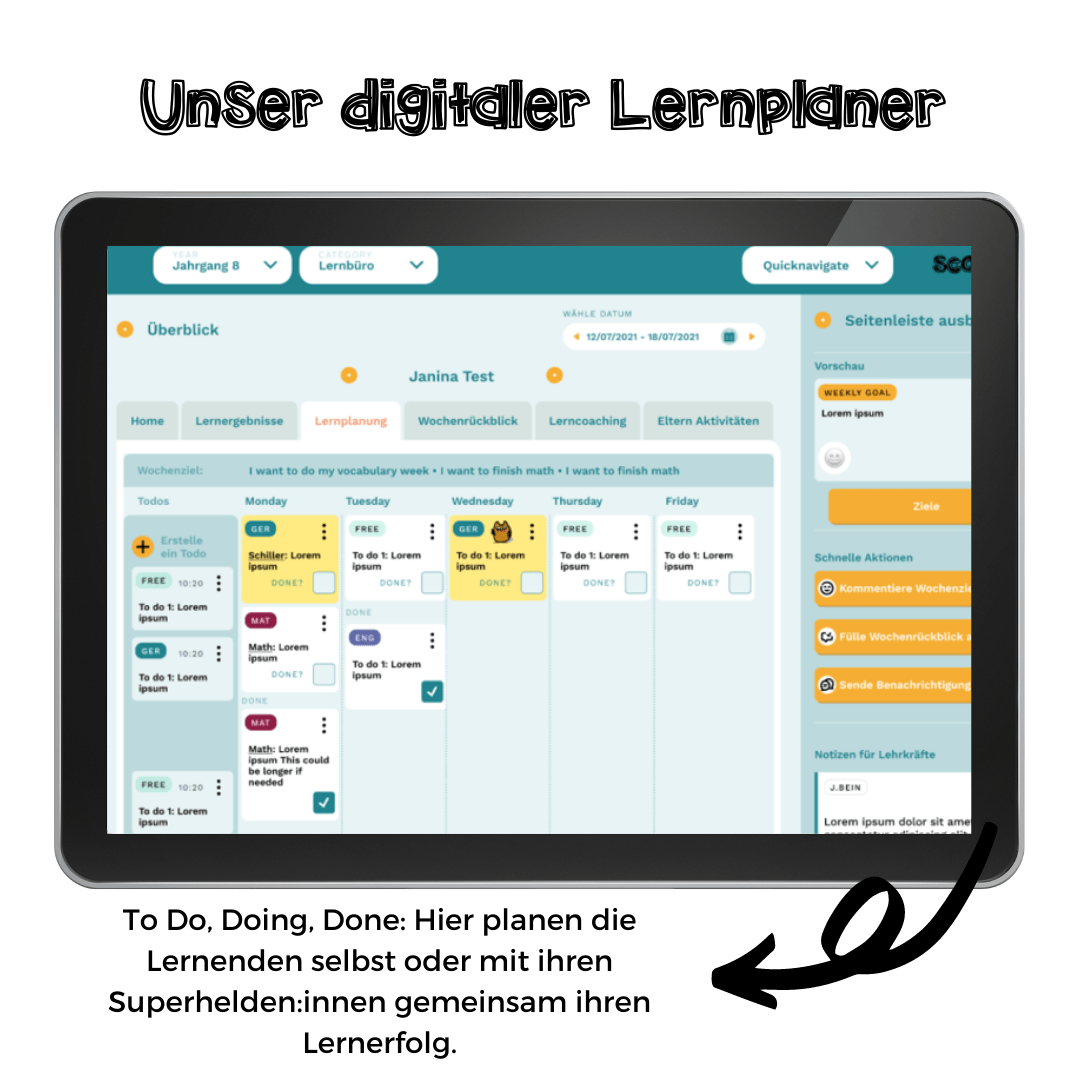 Der digitale Lernplaner - für personalisiertes Lernen
